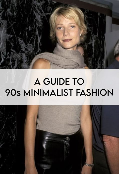 Supermodel Street Style 90s, Meg Ryan Fashion 90s, 90s Calvin Klein Aesthetic, 90s Beige Aesthetic, Vintage Chic Minimalism, 90s Staple Pieces, 90s Minamlism, 90s Fashion Guide, 90s Minimalism Fashion Style