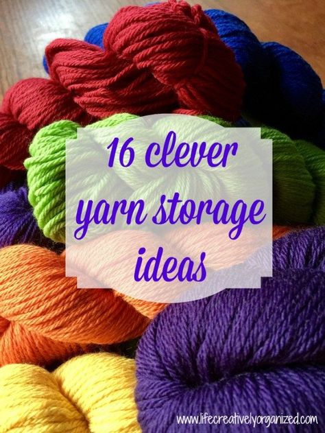 Are you drowning in yarn? If you are like most knitters and crocheters, I bet you are. Here are 16 clever yarn storage ideas to keep yarn neatly organized! Yarn Xmas Tree, Crochet Patterns Mandala, Mandala Yarn Crochet Patterns, Mandala Yarn Crochet Patterns Free, Mandala Yarn Crochet, Velvet Yarn Crochet Patterns, Yarn Wall Hanging Diy, Cotton Yarn Crochet Projects, Yarn Storage Solutions