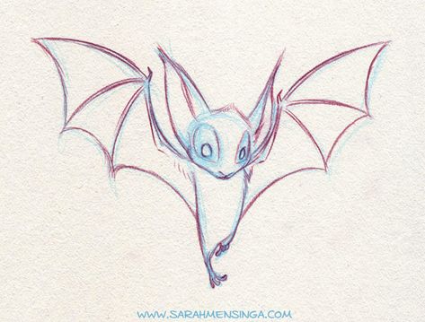 Bat Drawings, Bat Sketch, Bat Drawing, Fly Drawing, Cartoon Bat, Bat Art, Bat Tattoo, Drawing Examples, Cute Bat