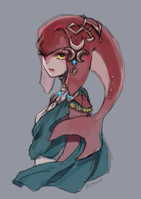 Legend Of Zelda Mipha, Mipha Botw, Loz Botw, Legend Of Zelda Botw, Legend Of Zelda Art, Zelda Botw, Legends Of Zelda, Tears Of The Kingdom, Zelda Breath Of The Wild