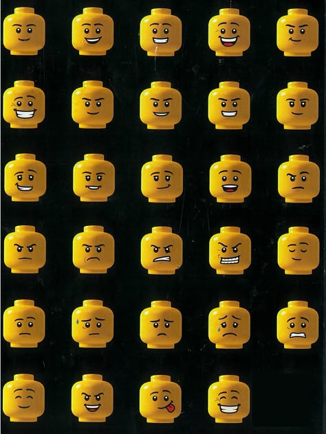 Lego faces!                                                                                                                                                      More Lego People Drawing, Lego Faces Printable, Lego Hair, Lego Cookies, Lego Faces, Printable Lego, Lego Bedroom, Lego Themed Party, Lego Costume