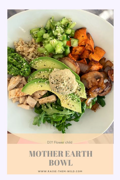 Flower Child Restaurant Recipes, Earth Bowl Recipe, Flower Child Recipes, Plant Based Bowls Healthy, Vegan Nourish Bowl Recipes, Mother Earth Bowl Recipe, Mother Earth Bowl, Plant Based Nourish Bowl, Earth Bowl