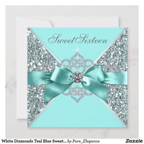 Tiffany Blue Birthday Party, Tiffany Sweet 16, My 25th Birthday, Blue Sweet 16, Tiffany Theme, 16 Invitations, Sweet 16 Ideas, Sweet 16 Birthday Party, 16 Birthday