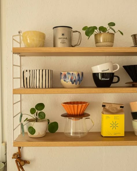 Simon Zimmermann, Coffee Shelf, Coffee Mug Display, Apartment Kitchen, Dream Apartment, House Room, Dream Spaces, Aesthetic Room Decor, Aesthetic Room