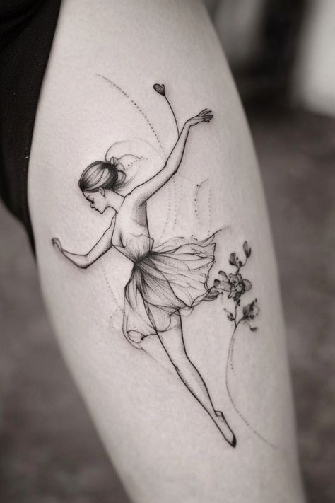 Looking for small tattoo inspo, ladies? Check out our collection of beautiful and unique small tattoo designs for women! Whether you prefer a simple, meaningful design or something more intricate, we've got you covered. From delicate floral patterns to tiny geometric shapes, there's a little tattoo perfect for every style. Browse through our gallery of small female tattoos and get inspired to make a bold statement in a subtle way! Perfect for first-timers or seasoned ink enthusiasts alike. Disco Feminine Figure Tattoo, Small Female Tattoos, Small Tattoo Designs For Women, Small Anchor Tattoos, Female Tattoo Ideas, Small Bee Tattoo, Dancer Tattoo, Tiny Designs, Small Cross Tattoo