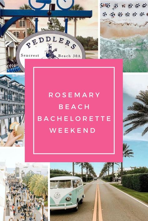 Rosemary Beach Bachelorette, Bachelorette Party Beach Theme, Bachelorette Beach Weekend, Architecture Black And White, Bachelorette Party Itinerary, Rosemary Beach Florida, Bachelorette Planning, Seacrest Beach, Bachelorette Party Destinations