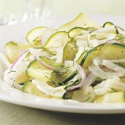 Shaved Zucchini-Fennel Salad - EatingWell.com Summer Veggie Sides, Cucumber Yogurt Salad, Cucumber Yogurt, Zucchini Salad, Zucchini Recipe, Fennel Salad, Summer Salad Recipes, Food And Nutrition, Summer Food