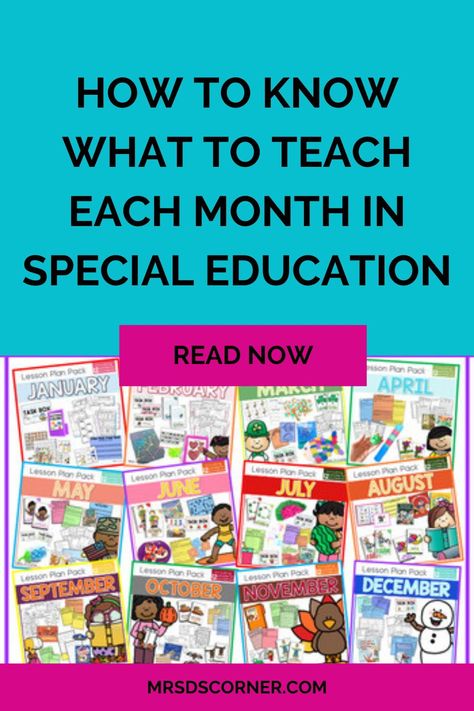 Special Needs Lesson Plans, Monthly Themes For Special Education, Special Education Lessons, Masters In Special Education, Special Education Classroom Organization, Elementary Special Education, Special Education Classroom Setup, Special Education Curriculum, Special Education Organization