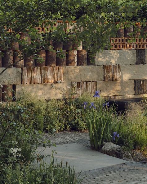 All Posts • Instagram Structural Plants, Garden Stone Wall, Stone Wall Garden, Natural Pathway, Crevice Garden, Paver Path, Stone Walls Garden, In Praise Of Shadows, Landscape Details