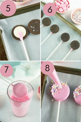 Recipes Skillet, Cake Pop Decorating, Thighs Chicken, Candy Land Christmas Door, Diy Candy Land, Diy Desserts, Barbie Birthday Party, Oreo Pops, Christmas Float Ideas