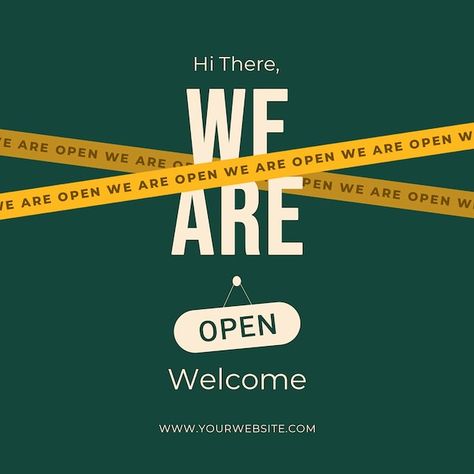 We Are Open Poster Design, We Are Back Social Media Post, Open Now Poster Design, Teasers Design, Instagram Opening Post, Brand Opening Poster, Opening Design Poster, Hiring Post Design Creative, Open Now Poster