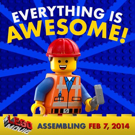 Exclusive: Get to Know Emmet, Plus Win Movie Tickets to 'The Lego Movie,' Toys and Much More - Fandango.com Lego Movie Party, Bucket Drumming, Lego Birthday, Lego Party, Movie Tickets, Movie Party, Lego Movie, Everything Is Awesome, Cool Lego