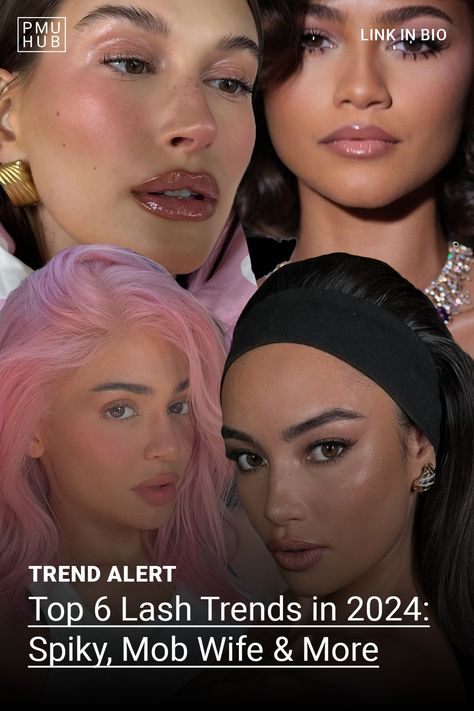 beauty trends 2024, lash trends, lash trends 2024 2024 Lash Trends, Spiky Lashes, Pink Salon, Eye Trends, Wispy Eyelashes, Natural Eyelashes, For Lash, Beauty Trends, Lash Extensions