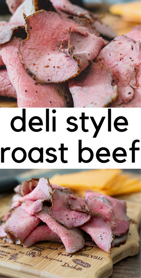 Roast Beef Lunch, Deli Style Roast Beef, Deli Roast Beef, Deli Meat Recipes, Roast Beef Sandwich, Lunch Meat Recipes, Luncheon Meat, Roast Beef Sandwiches, Homemade Lunch