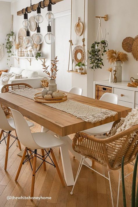 Boho dining room decor