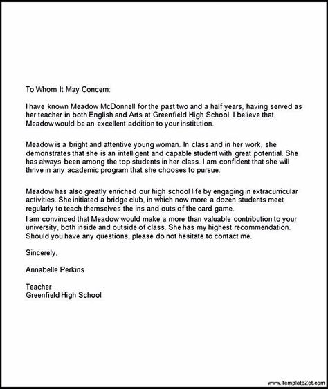 Recommendation Letter For Student, Reccomendation Letter, Reference Letter For Student, College Recommendation Letter, Writing A Reference Letter, Letters Of Recommendation, Highschool Student, Letter Of Employment, Student Reference