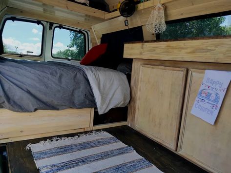 Chevy Express Van Build: The Complete DIY Van Conversion Guide | The Vanabond Tales Camping Chuck Box, Diy Camper Van, Diy Van Conversions, Cedar Paneling, Vw Ideas, Van Conversion Interior, Van Build, Chevy Express, Camper Renovation