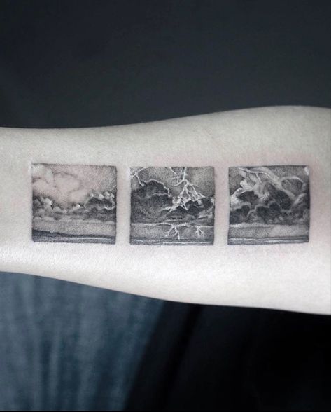 Snow Storm Tattoo, Stormy Sea Tattoo, Thunderstorm Tattoo, Liam Tattoo, Storm Tattoo, Sea Storm, Sea Tattoo, Skin Paint, Mountain Tattoo