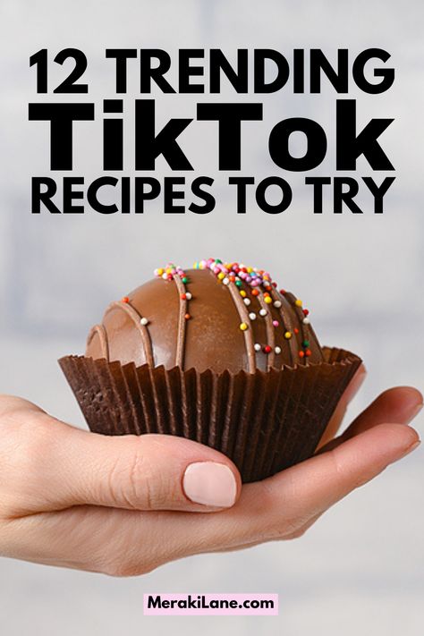 Tik Tok Recipes Desserts, Trending Baking Ideas, Tiktok Desserts Videos, Tiktok Treats, Tiktok Dessert Recipes, Tiktok Snack Recipes, Tik Tok Recipes Videos, Tik Tok Desserts, Viral Food Recipes