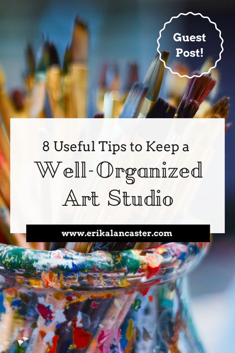 8 Useful Tips to Keep a Well-Organized Art Studio Home Art Studios, Art Studio Storage, Small Art Studio, Studio At Home, Home Art Studio, Studio Storage, Art Studio Space, Art Studio Organization, Art Supplies Storage