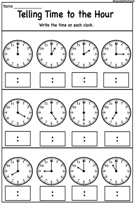 math worksheets Draw The Time Worksheet, Time To The Hour Worksheet, Grade 2 Time Worksheets, How To Tell Time Worksheets, Time Learning Activities, Half Past The Hour Worksheets, Time Telling Worksheets, Worksheet On Time For Grade 2, Telling Time Worksheets Kindergarten