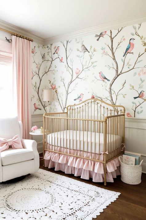 Western baby girl nursery