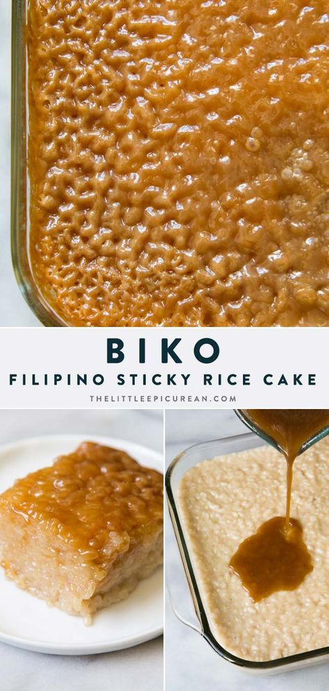 Filipino Sticky Rice, Sticky Rice Cakes, Sticky Rice Cake, Rice Coconut, Filipino Food Dessert, Filipino Dessert, Homemade Dessert, Filipino Desserts, Think Food