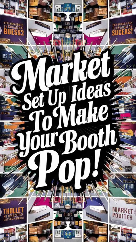 10 Market Set Up Ideas to Make Your Booth Pop! - Fabricerie Streetwear Vendor Booth, Outdoor Flea Market Booth Ideas, Vendor Booth Games, How To Set Up A Booth Vendor Events, Vendor Booth Set Up Ideas, Vendor Set Up, Outdoor Vendor Booth Ideas, Booth Setup Ideas Vendor Events, Booth Ideas Vendor