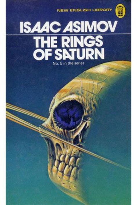 Isaac Asimov Books, Sci Fi Book Covers, Classic Sci Fi Books, 80s Sci Fi, Vintage Sci Fi, Rings Of Saturn, Sci Fi Book, Cover Film, Science Fiction Illustration