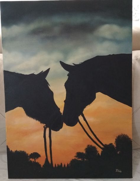 Horse Painting Ideas On Canvas, Western Canvas Painting Ideas, Animal Painting Ideas On Canvas, Painting Ideas Horse, Easy Country Paintings On Canvas, Country Canvas Painting, Horse Painting Ideas, Western Painting Ideas On Canvas, Painting Ideas Animals