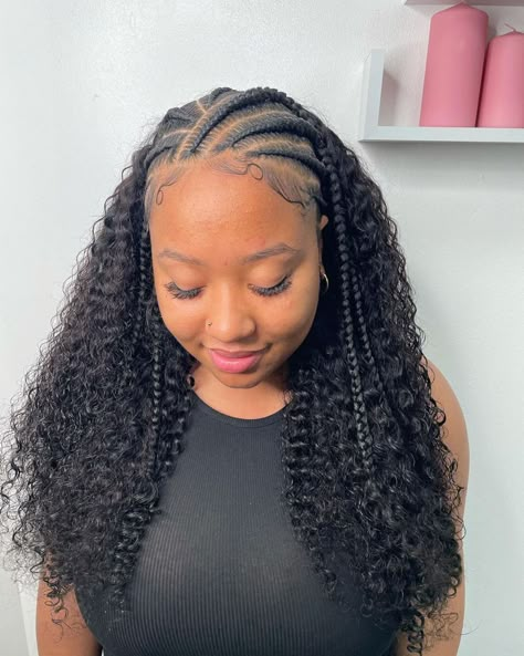 First Day Of 6th Grade, Weave Hairstyles Braided, Curly Bundles, Birthday Hairstyles, Feed In Braids Hairstyles, Feed In Braids, Box Braids Hairstyles For Black Women, Braided Cornrow Hairstyles, Cute Box Braids Hairstyles