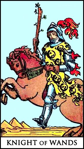 Knight of Wands Tarot Card Meanings Knight Of Wands, Rider Waite Tarot Decks, Wands Tarot, Tarot Significado, Court Cards, 78 Tarot Cards, Tarot Cards For Beginners, Learning Tarot, Learning Tarot Cards