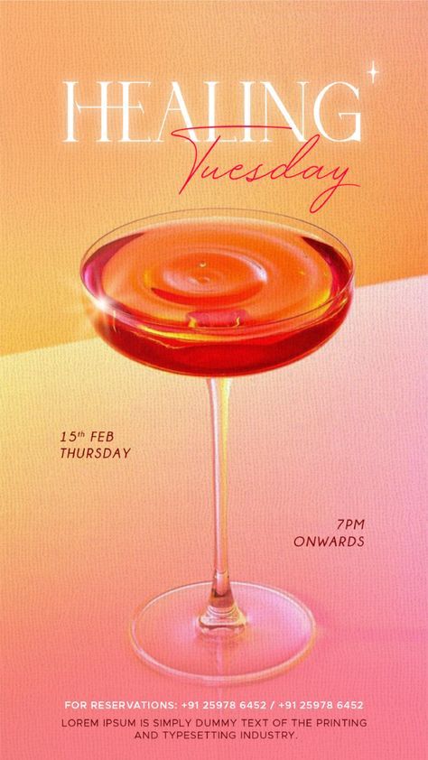 Event Flyer Design Inspiration, Retro Drink Poster, Wine Poster Design Ideas, Wine Event Poster, Drink Social Media Design, Drink Graphic Design, Cocktail Party Poster, Wine Flyer, Wine Graphic Design