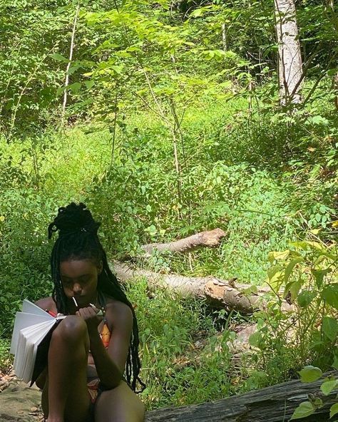 Earthy Vision Board, Black Earth Girl Aesthetic, Earthy Asethic, Crushing Aesthetic, Earthly Aesthetic, Meditating In Nature, Natural Short Hairstyles, Top 10 Hairstyles, Short Hairstyles For Black Women