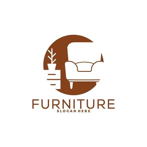 Furniture Business Logo Ideas, Logo For Furniture, Logo Design For Furniture Company, Furniture Logo Design Ideas Simple, Furniture Business Logo, Interior Logo, Furniture Logo, Logo Banners, Cityscape Photos