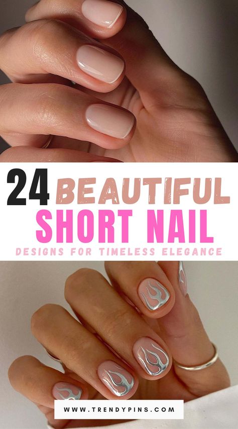 Best Simple Short Nail Ideas And Designs Minimalist Short Nail Design, Gel French Manicure Designs, French Manicure Designs Almond Shape, Simple Manicure Designs, White Manicure Designs, Elegant Short Nail Designs, Natural Nail Length, Nail Designs French Manicure, Manicure Designs For Short Nails