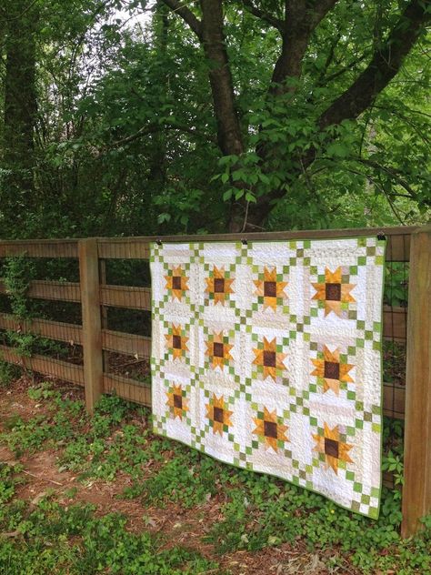 25 Free Quilt Patterns For Beginners & Seasoned Quilters Sunflower Quilt, Flower Fabric Pattern, Furniture Joinery, Yellow Furniture, Irish Chain Quilt, Sunflower Quilts, Basic Quilt, Yellow Quilts, Rugs Contemporary