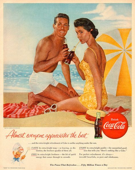 coca-cola_1955 by it's better than bad, via Flickr John Pemberton, Coca Cola Poster, Coke Ad, Coca Cola Ad, Vintage Coke, Old Posters, Coke Cola, Vintage Coca Cola, Pepsi Cola