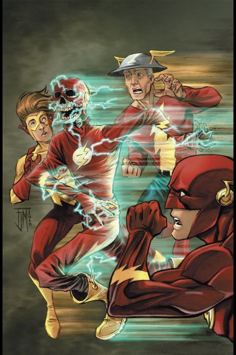 The flash. Espectro Flash And Green Lantern, Flash Comic Book, Dc Speedsters, Francis Manapul, Flash Characters, Jay Garrick, Flash Family, Flash Dc Comics, Flash Comics