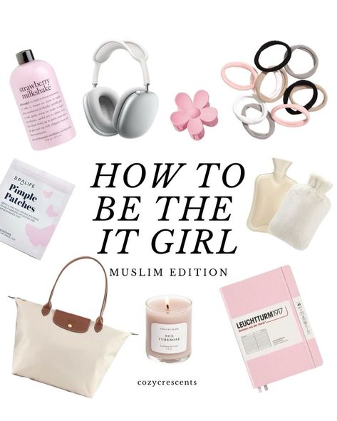 How to become it girl (muslim edition) 🎀🤍🫶🏻 Happy Friday 🫶🏻🎀 credits @cozycrescents 🫶🏻 #selfcare #thatgirl #selflove How To Become It Girl, Girl Muslim, Happy Alone, Girl Lifestyle, Strawberry Milkshake, Muslim Girls, Girl Blog, It Girl, Happy Friday