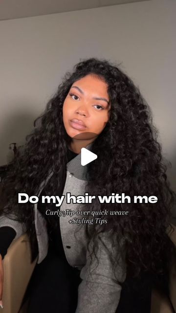 Tileia Davis | Baltimore Hairstylist on Instagram: "A Quickweave will ALWAYS be one of my fav styles to do because it’s quick, convenient, and it always comes out perfect! So enjoy this video of me installing my Raw Indian deep curly extensions, I will have this hair on hand next month!🤍 -Click the link in my bio to purchase your extensions or to book an appointment. #hairgoals #baltimorehairstylist #baltimorequickweaves #baltimorequickweave #bmorehairstylist #bmorehair #dmvhairstylist #quickweave #rawhair #bundlesdeals #baltimorehairstylist #baltimorehair #ponytails #quickweaves #protectivestyle #dmvhair #dmvponytails #dmvstylist #explorepage #weave #bluntcuts #viral #explorepage #dmvhairstylist #dmvhair #mdhairstylist" Flip Over Method Wig, Deep Wave Bundles Sew Ins, Flipover Method Curly Weave, Diy Hair Black Women, Curly Versatile Quick Weave, Curly Flip Over Method Quick Weave, Long Curly Quick Weave Styles, Flip Over Quick Weave Curly Synthetic, Curly Middle Part Quick Weave