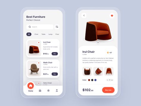 Furniture Shop Mobile Apps Furniture App Design, Shopping Apps, Ui Ux 디자인, E-commerce App, Ux App Design, Shop Mobile, Ecommerce App, Mobile App Design Inspiration, App Interface Design