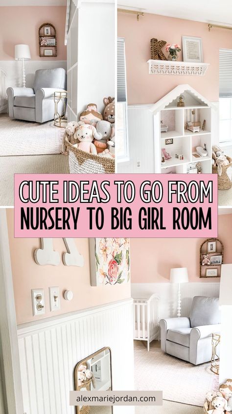 Make your toddler girl's transition to a big girl's room a breeze with our adorable decorating ideas! Explore cute themes, colorful accents, and charming decor to create a space that's perfect for playtime and relaxation. Toddler Room Girl Ideas, Elegant Toddler Girl Room, Toddler Room Organization Girl, Toddler Girl Room Inspiration, Big Girl Room Makeover, Wildflower Toddler Girl Room, Modern Toddler Girl Room, Toddler Room Colors, Girls Toddler Bedroom Ideas