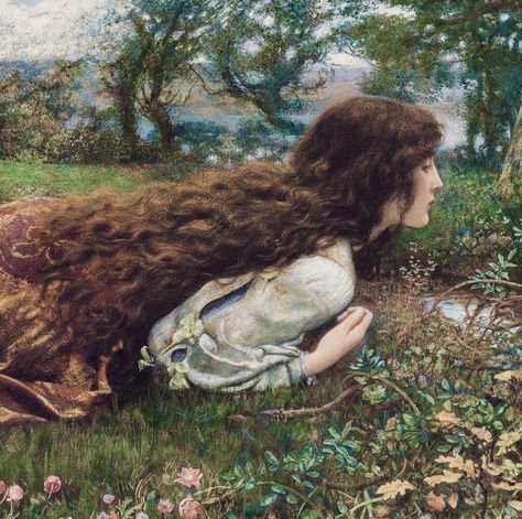 Autumn Flowers Painting, Art History Aesthetic, Raphaelite Art, Edward Robert Hughes, Robert Hughes, Mysterious Art, Victoria Art, Pre Raphaelite Art, Istoria Artei