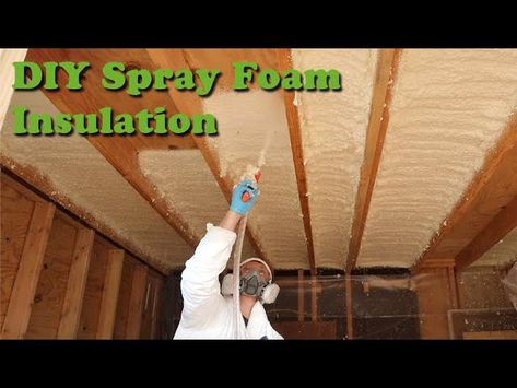 Diy Spray Foam Insulation, Diy Spray Foam, Spray Foam Insulation Kits, Diy Insulation, Foam Diy, Cave Pool, Spray Insulation, House Basement, Camp House