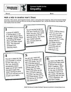 Walk A Mile In My Shoes Activity, Shoes Worksheet, Empathy Activities, Peer Editing, Elementary School Counselor, Individual Counseling, High School Kids, Middle School Lessons, Guidance Lessons