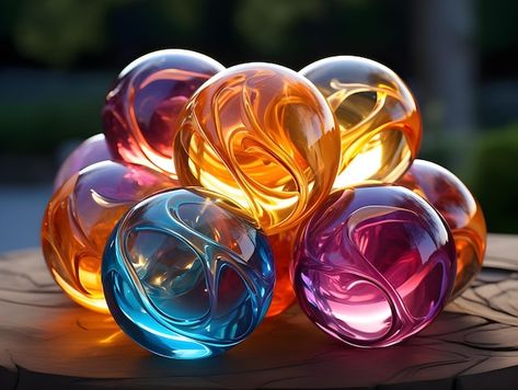 Photo lovely translucent marbles wallpap... | Premium Photo #Freepik #photo Marbles Photography Ideas, Glass Marbles Wallpaper, Glass Ball Reference, Marbles Photography, Glass Orb Photography, Marble Ball, Marble Wallpaper, Graphic Resources, Marble