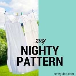 Easy Nightgown Pattern Women, Night Dress Pattern Free Sewing, Free Sewing Patterns For Women Nightgowns, Night Gown Pattern Women, Free Nightgown Patterns For Women Cotton, Diy Night Gowns For Women, Diy Night Gown, Simple Nightgown Pattern, Easy Nightgown Pattern