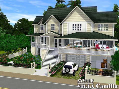 30x30 Partly furnished house with 6 bedrooms,5 bathrooms.  Found in TSR Category 'Sims 3 Residential Lots' Sims 4 Three Story House, Sims 3 Beach House, Sims 3 Lots, Sims 3 Houses Blueprints, Sims 3 Builds, Sims 3 Mansion, Sims 3 Houses Plans, Sims3 House, Sims 3 Houses Ideas