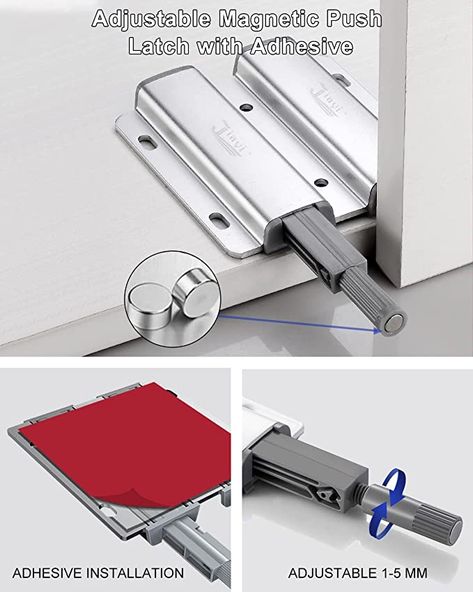 Push To Open Wardrobe Doors, Push To Open Doors, Push Latch, Hidden Cabinet, Architecture Blueprints, Foldable Furniture, Detail Drawing, Open Wardrobe, Cabinet Latch